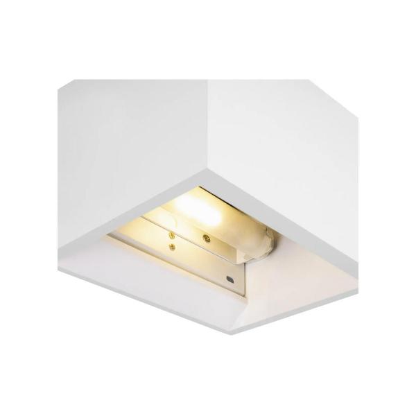 SLV PLASTRA Wandleuchte, QT-DE12, Gips, weiß (1002238)