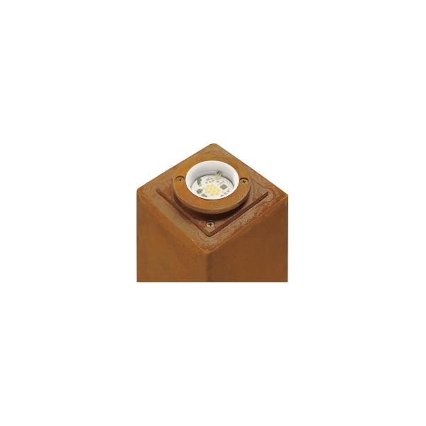 SLV RUSTY SQUARE 40 Outdoor Standleuchte, LED, 3000K, eckig, stahl gerostet (233427)