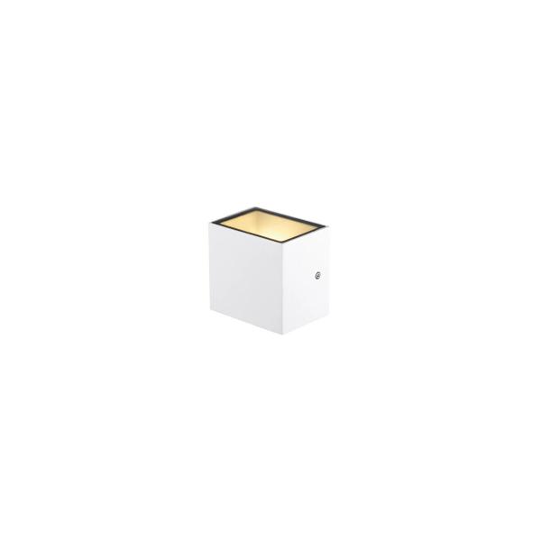 SLV SITRA CUBE LED Outdoor Wand- und Deckenaufbauleuchte, weiß, IP44, 3000K, 11W (1002033)