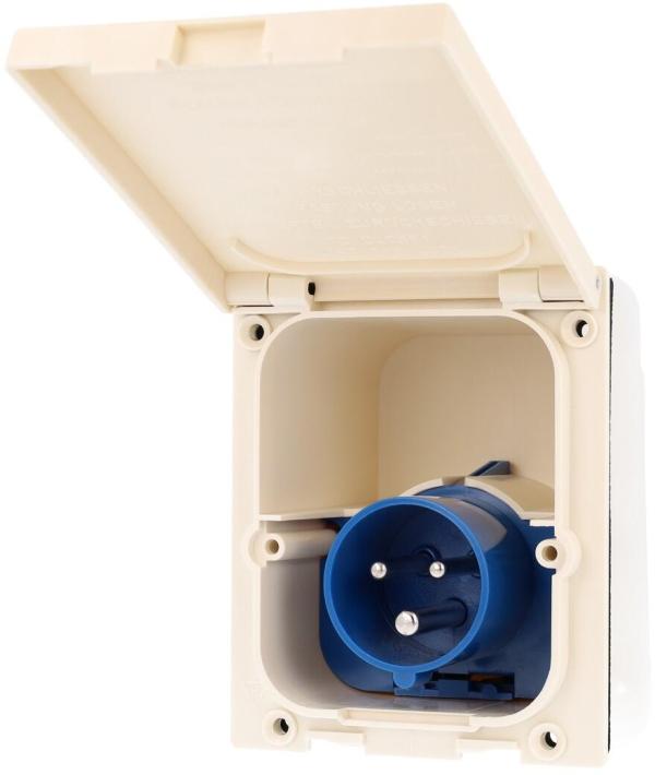 Walther 612306 Caravan Gerätestecker, 16A, 3-Polig, 230V, 6h, IP44