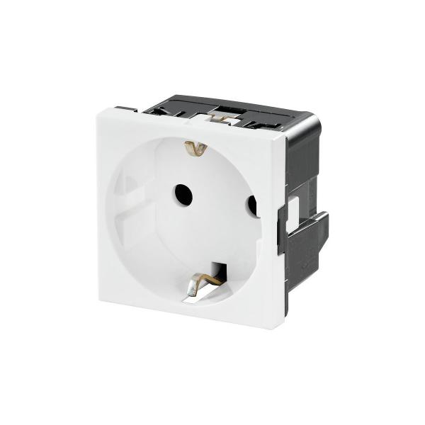 ARDEBO.de Weidmüller IE-FCI-PWB-DE Steckdose, FrontCom, Einsatz Power groß, Typ F, DE, weiß (1450730000)