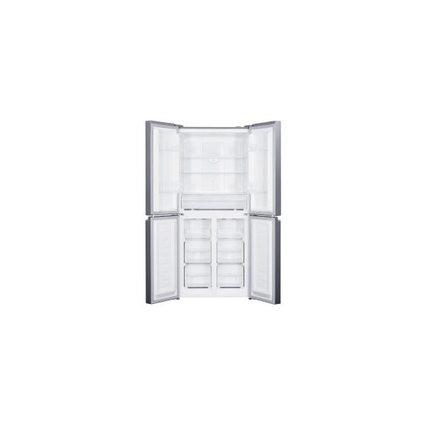 Wolkenstein WCD362NFDEIX Stand Kühl-Gefrierkombination Cross Door, 79 cm breit, 362 L, NoFrost, regelbares Thermostat, Schnellgefrieren, ECO Modus, Edelstahloptik