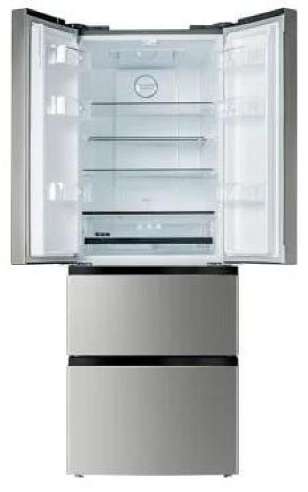 Amica KGCN 388 180 E French Door Kühl-Gefrierkombination, 65,4cm breit, 357 L, AirSystem, NoFrost, Edelstahloptik