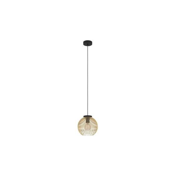 ARDEBO.de Eglo Venezuela Pendelleuchte, 1xE27, max 40 Watt, schwarz, gold (900166)
