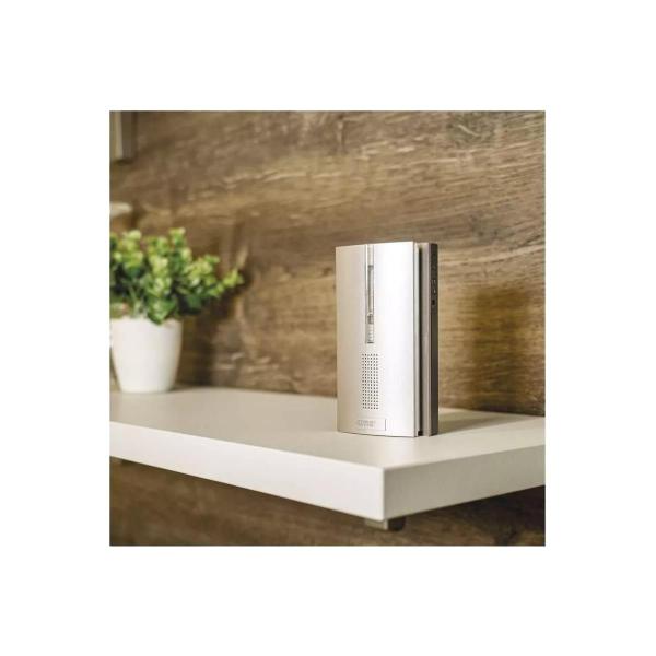 EMOS P5763 Drahtlose Türklingel für 3xAA, Signalerweiterung, silber (3402060001)