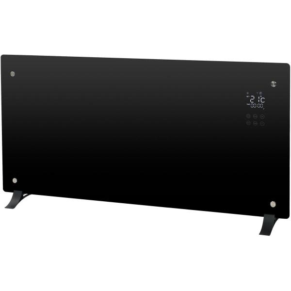 Eurom Alutherm Konvektorheizung Verre 2000, Schwarz (360998)