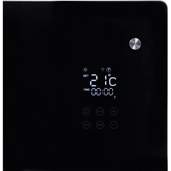 Eurom Alutherm Konvektorheizung Verre 2000, Schwarz (360998)