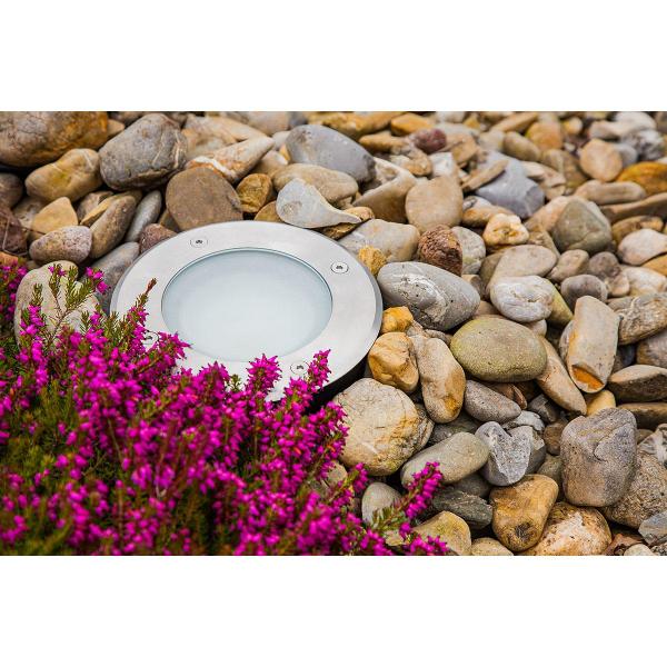 EVN LED Bodeneinbau, rund, IP67, 110-240V, 12W, 3000K, 950lm, EDS / Alu (PC67101202)