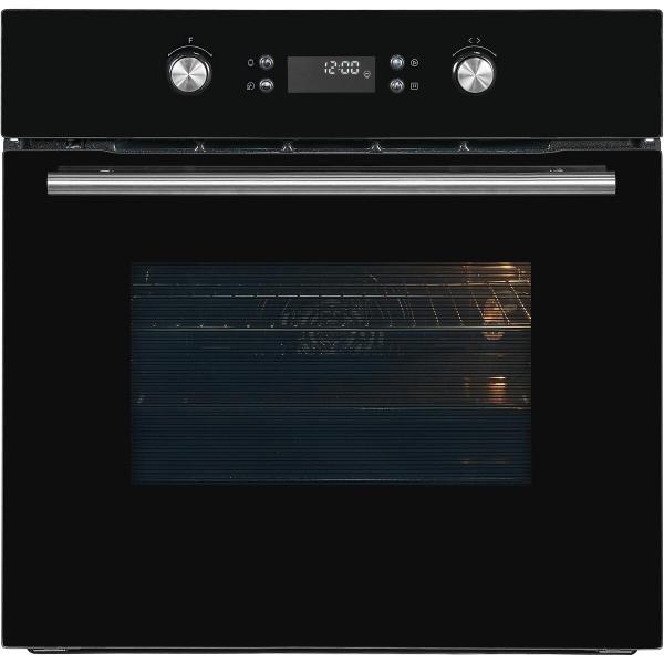 ARDEBO.de Exquisit EBEP697-H-030 Einbaubackofen, 60 cm breit, 70L, Grill, 11 Funktionen, Versenkknebel, Timer, schwarz