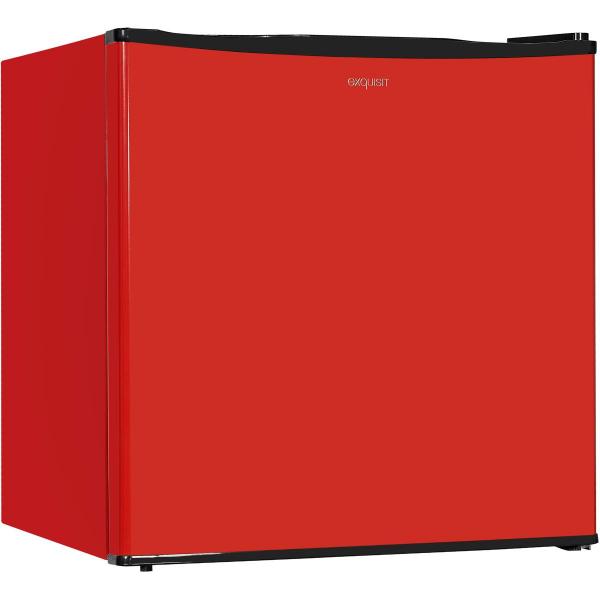 Exquisit GB40-150E Stand Mini Gefrierschrank, 47 cm breit, 31L, Temperatureinstellung, rot