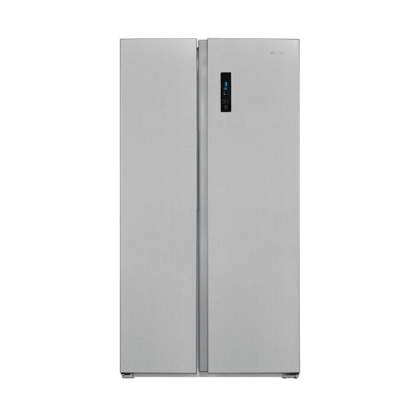 ARDEBO.de Exquisit SBS560-050D Side by side Kühlschrank, 91,2cm breit, 562L, NoFrost, Digitale Kontrolle, LED-Beleuchtung, Umluftventilator, inoxlook