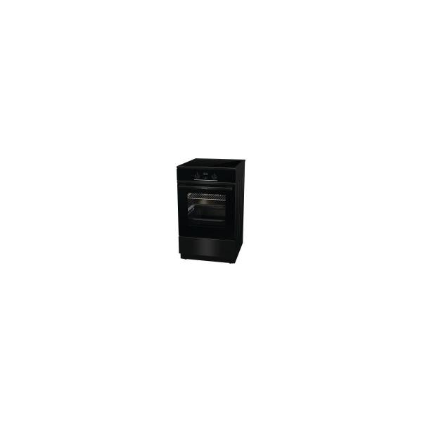 Gorenje GEIT5C60BPG Stand Elektroherd mit Induktionskochfeld, 50 cm breit, 70 L, Pizza-Funktion, FrozenBake, AirFry, Kindersicherung, TouchControl, schwarz