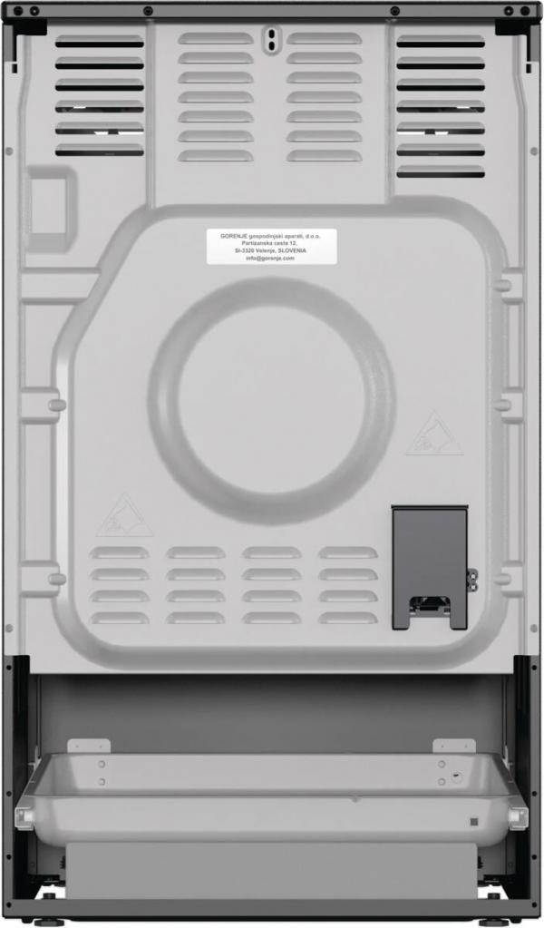 Gorenje GEIT5C60BPG Stand Elektroherd mit Induktionskochfeld, 50 cm breit, 70 L, Pizza-Funktion, FrozenBake, AirFry, Kindersicherung, TouchControl, schwarz