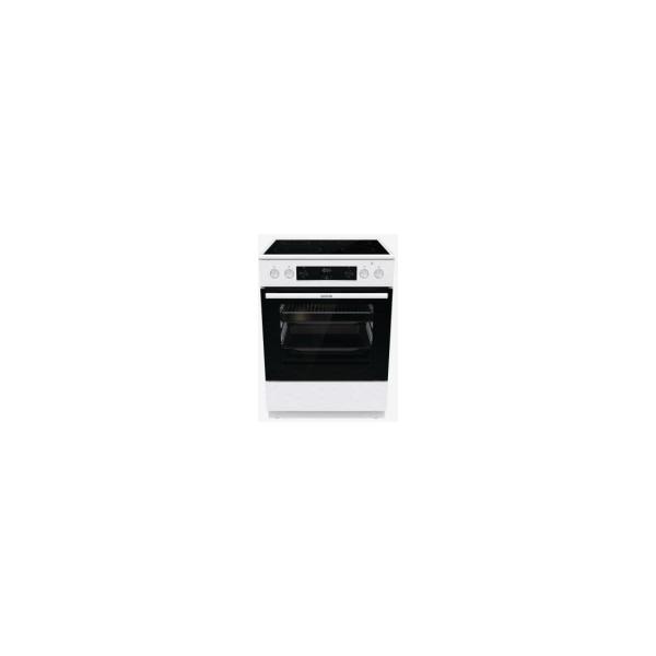 ARDEBO.de Gorenje GECS6C70WPA Elektro-Standherd mit Glaskeramikkochfeld, 60cm breit, 71L, Grill, Pizzafunktion, FrozenBake, MultiAir, weiß