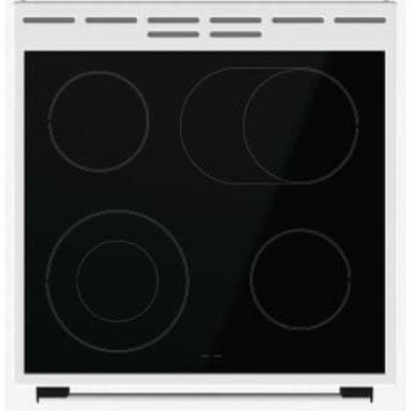 Gorenje GECS6C70WPA Elektro-Standherd mit Glaskeramikkochfeld, 60cm breit, 71L, Grill, Pizzafunktion, FrozenBake, MultiAir, weiß
