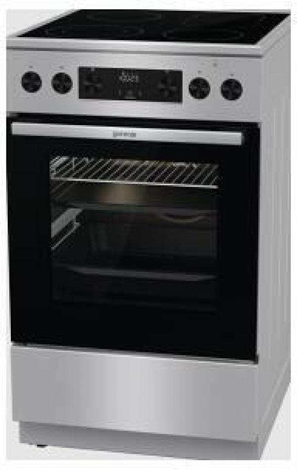 Gorenje GECS5C70XPA EEK: A Standherd, 50cm breit, 70L, Versenkknebel, Schnellaufheizung, AquaClean, Heißluft, Edelstahl
