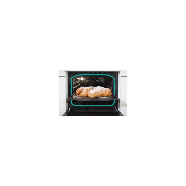 Gorenje GECS5C70WA Elektro-Standherd, 50cm breit, 70L, Glaskeramik, Pizza-Funktion, ExtraSteam, weiß