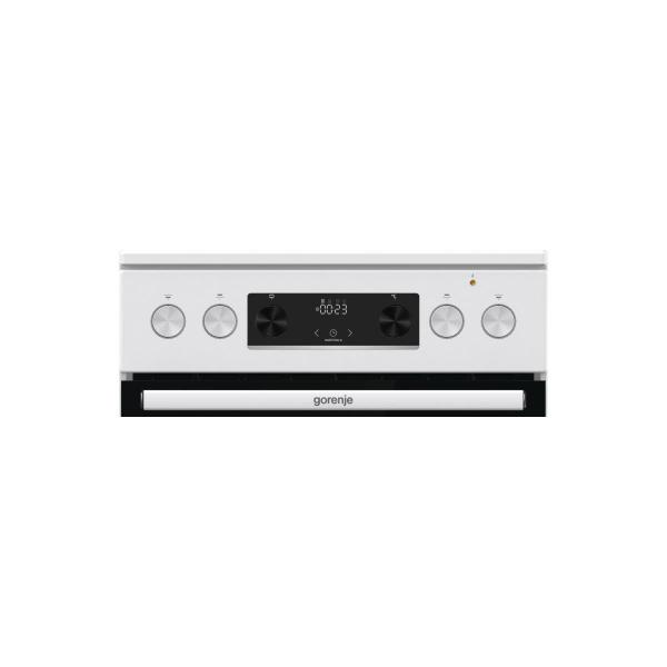 Gorenje GECS5C60WPA Stand-Elektroherd, 50cm breit, 70L, AquaClean, AirFry, ExtraSteam, weiß