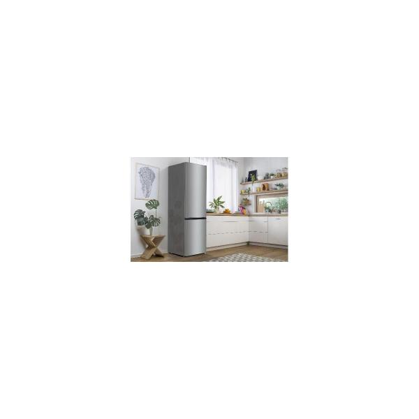 Gorenje NRC620BSXL4 Stand Kühl-Gefrierkombination, 60 cm breit, 361 L, NoFrost Plus, Convert ZeroZone, CrispZone, grau metallic strukturiert