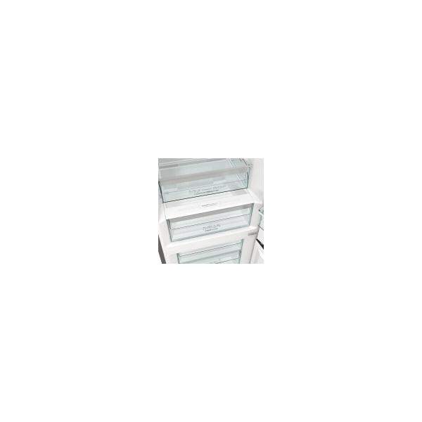 Gorenje NRC620BSXL4 Stand Kühl-Gefrierkombination, 60 cm breit, 361 L, NoFrost Plus, Convert ZeroZone, CrispZone, grau metallic strukturiert