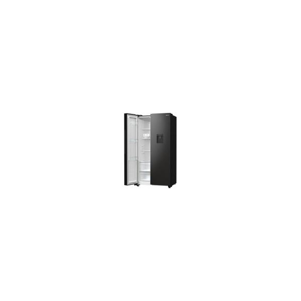 Gorenje NRR9185EABXLWD Side-by-Side Kombination, 91,5 cm breit, 547l L NoFrost Plus, ZeroZone, Twist ice maker, Wasserspender, schwarz