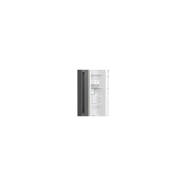 Gorenje NRR9185DAXLWD Stand Side-by-Side Kombination, 91,5 cm breit, 547 L, NoFrost Plus, FastFreeze, TwistIce, grau metallic strukturiert