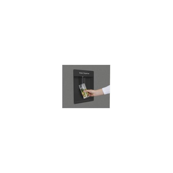 Gorenje NRR9185DAXLWD Stand Side-by-Side Kombination, 91,5 cm breit, 547 L, NoFrost Plus, FastFreeze, TwistIce, grau metallic strukturiert