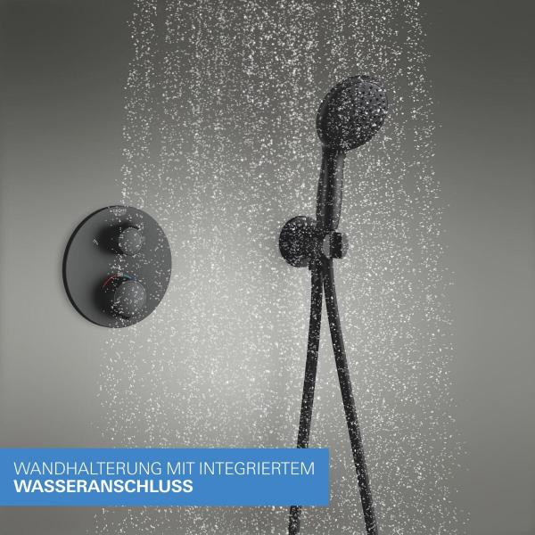 GROHE Precision Thermostat Duschsystem, Unterputz, Quickfix, mit Vitalio Start 250, mattschwarz (348832430)
