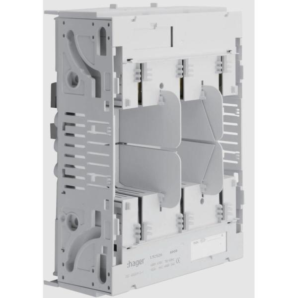 ARDEBO.de Hager LT252U Sicherungsunterteil NH2 3x400A Sammelschiene 40mm Universalanschluss M10