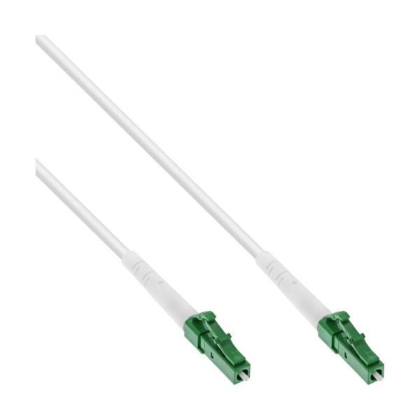 ARDEBO.de InLine® LWL Simplex Kabel, FTTH, LC/APC 8° zu LC/APC 8°, 9/125µm, OS2, 15m (88215)