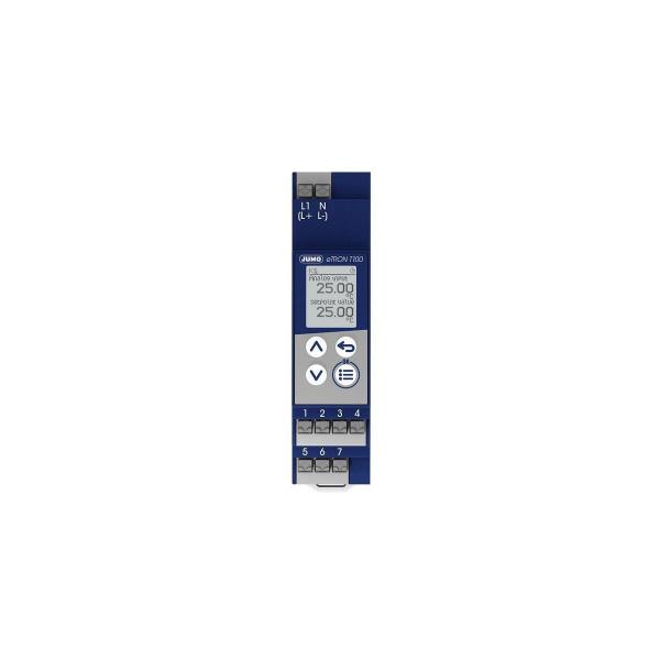 ARDEBO.de Jumo eTRON Digitaler Thermostat Pt100, Pt1000, KTY, 24 V, blau (00721352)