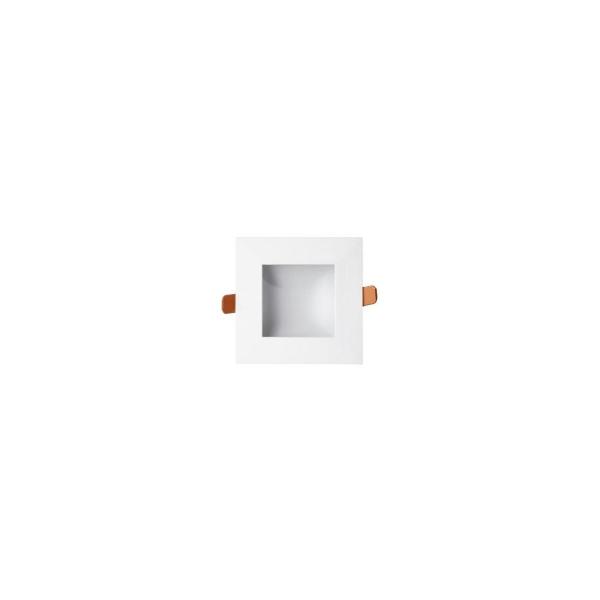 ARDEBO.de LAS LED Downlight GHOST quadratisch, 8W, 690lm, 3000K, weiß (LS-GQ8WW)