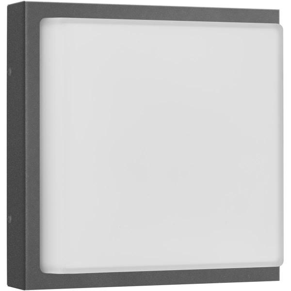 ARDEBO.de LCD Wand- und Deckenleuchte Typ 045LEDSEN, 13W, 1180lm, 3000K, mit Bewegungsmelder, graphit