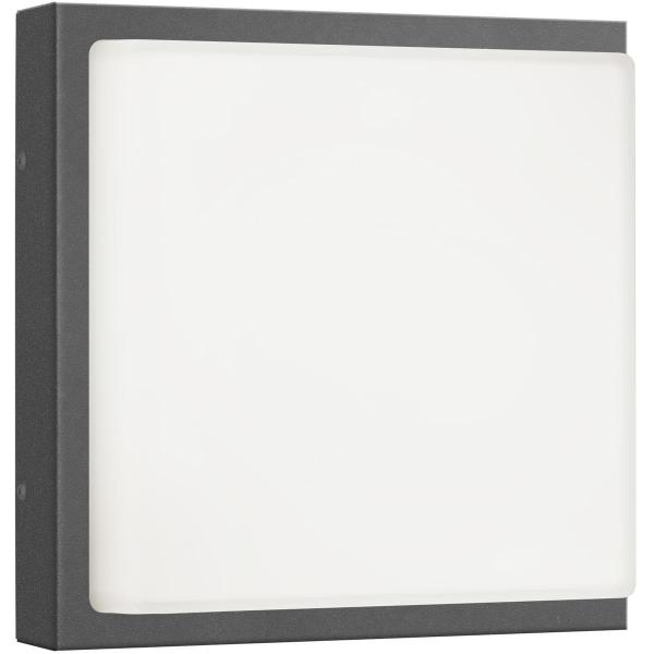 ARDEBO.de LCD Wand- und Deckenleuchte Typ 045LED, 13W, 1180lm, 3000K, ohne Bewegungsmelder, graphit