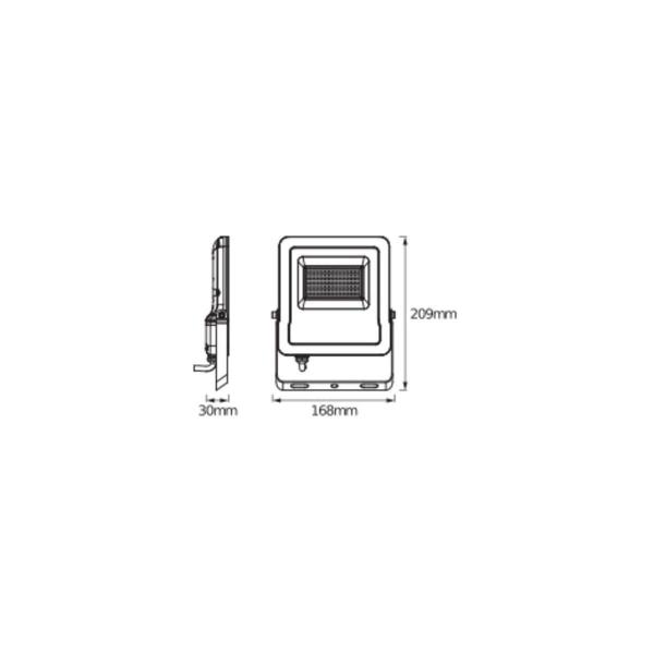 LEDVANCE Flutlicht SMART+ WIFI FLOOD 20W, 1260lm, 3000K, dunkelgrau (4058075474642)