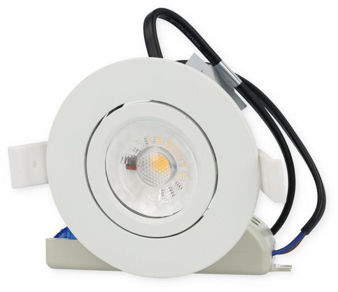Ledxon EDOS Einbaustrahler Flat schwenkbar, 6W, 520lm, 3000K, weiß (7008115)