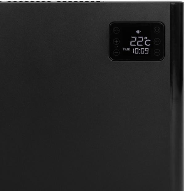 Eurom Alutherm 1500 Konvektorheizung, Wifi, Black (361087)