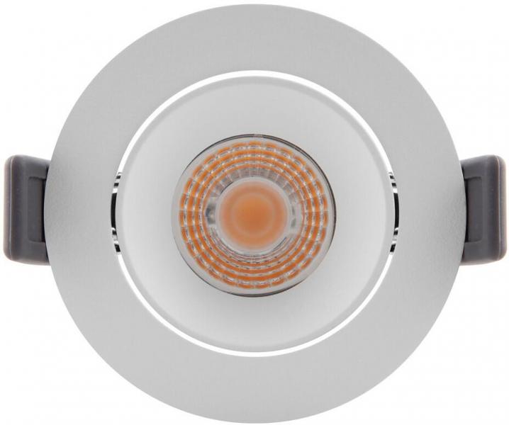 LEDVANCE Spot Adjust 8W 927 PS DIM, Einbaustrahler, einstellbar, IP20, 2700K, warmweiß, Aluminium, weiß (4058075799622)