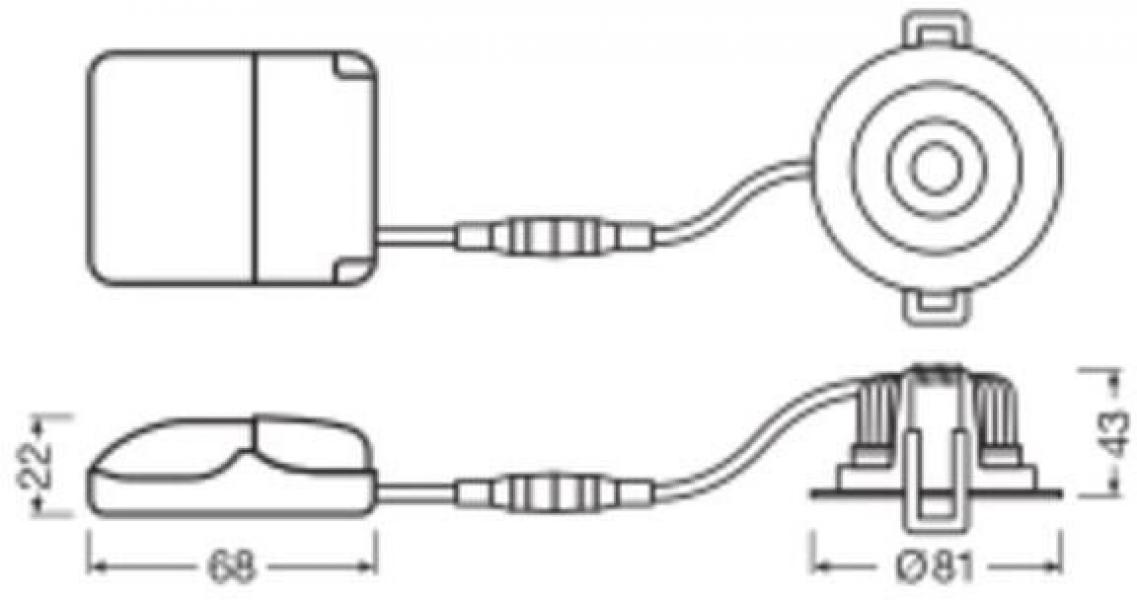 LEDVANCE Spot Adjust 8W 927 PS DIM, Einbaustrahler, einstellbar, IP20, 2700K, warmweiß, Aluminium, weiß (4058075799622)