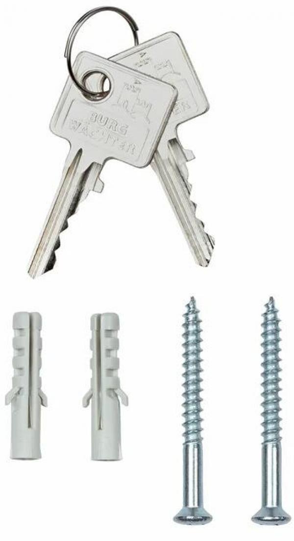 Burg Wächter KB 15 W Schlüsselbox, 15 Haken, weiß (28240)