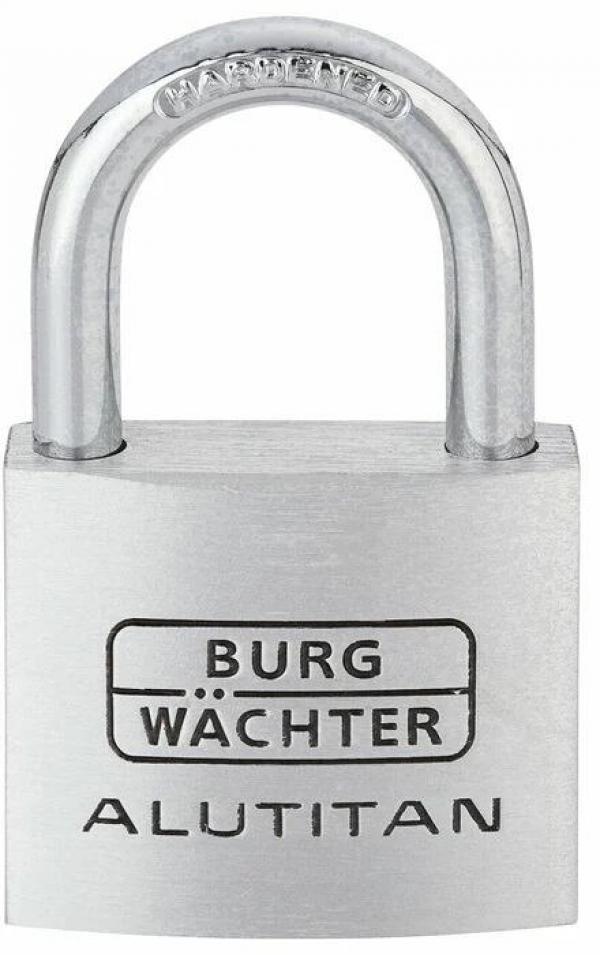 ARDEBO.de Burg Wächter 770 60 SB Alutitan Zylinder-Vorhangschloss, Aluminium (36121)