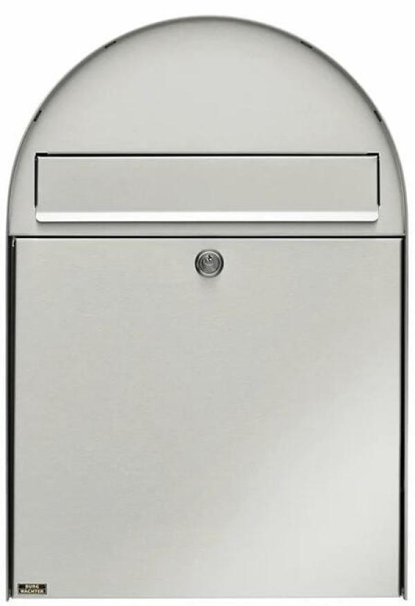 ARDEBO.de Burg Wächter Nordic 3780 Ni Edelstahl-Briefkasten, Öffnungsstopp, Hochformat (36780)