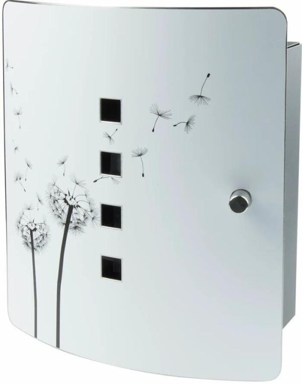 ARDEBO.de Burg Wächter 6204/10 Ni Pusteblume Schlüsselbox, 10 Haken (38950)