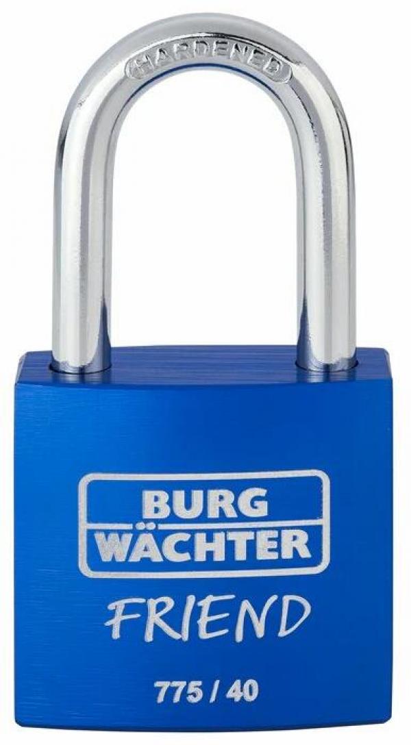 ARDEBO.de Burg Wächter 775 40 35 Blue SB Friend Zylinder-Vorhängeschloss, Aluminium, blau (39441)