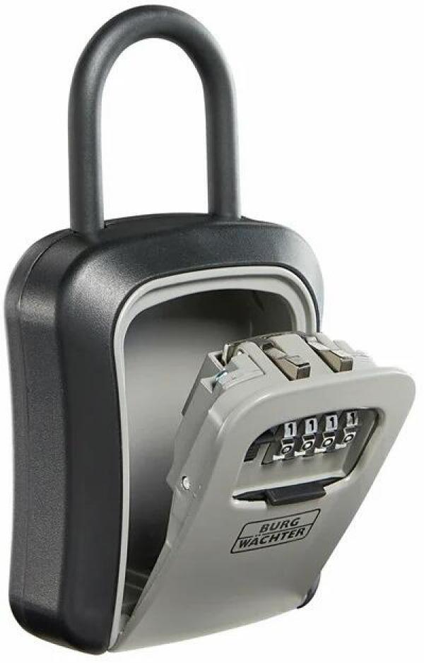 Burg Wächter KEY SAFE 50 SB Schlüsseltresor für Schlüssel bis 8cm Länge, 0,76L, mit Befestigungsbügel, Zinkdruckguss (39900)
