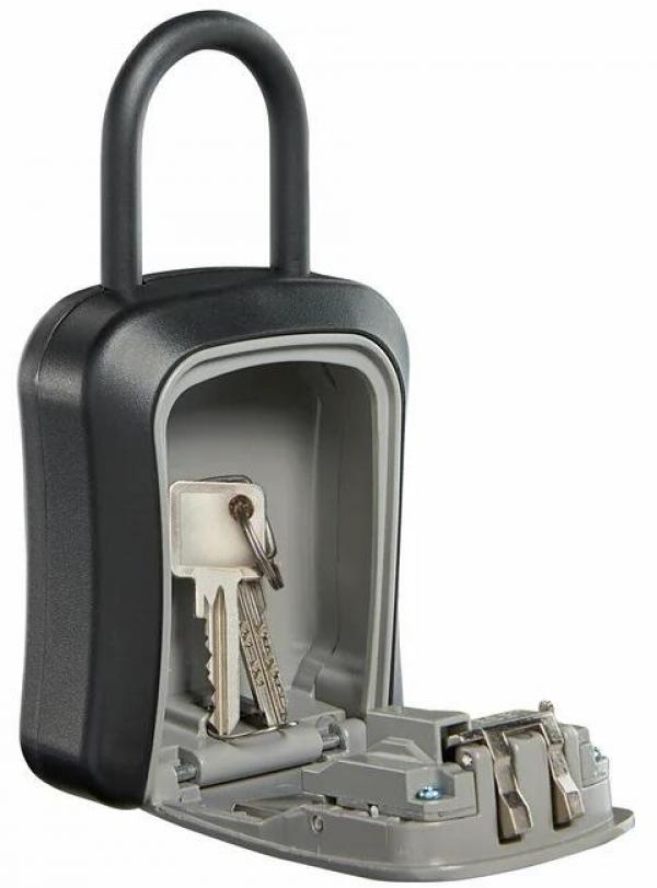 Burg Wächter KEY SAFE 50 SB Schlüsseltresor für Schlüssel bis 8cm Länge, 0,76L, mit Befestigungsbügel, Zinkdruckguss (39900)