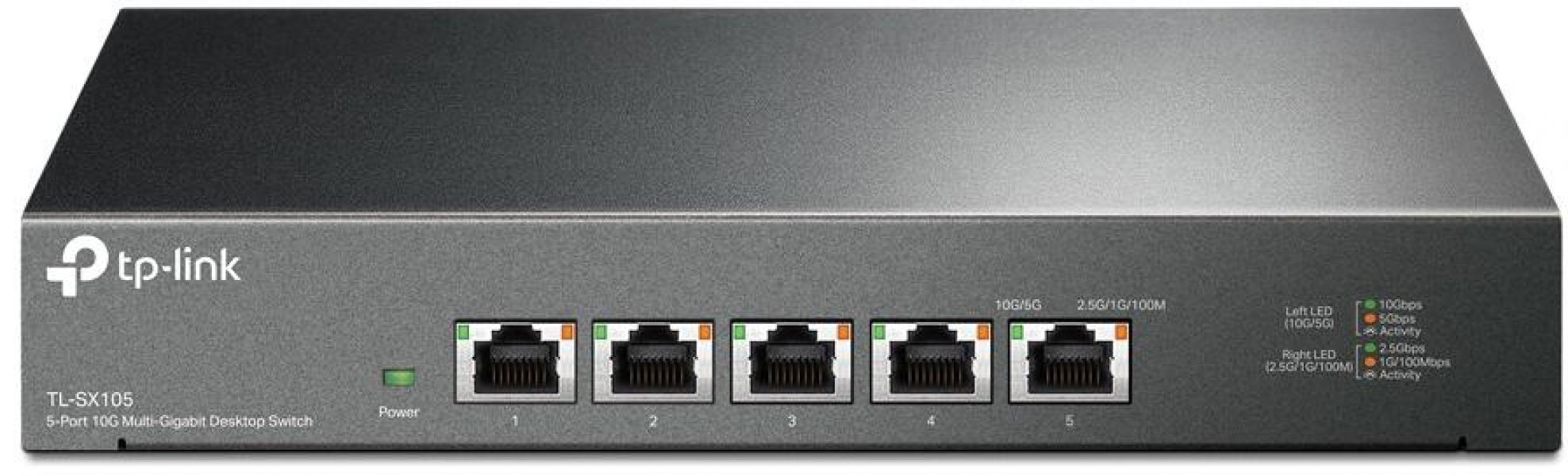 ARDEBO.de TP-Link 5-Port 10G Desktop Switch (TL-SX105)