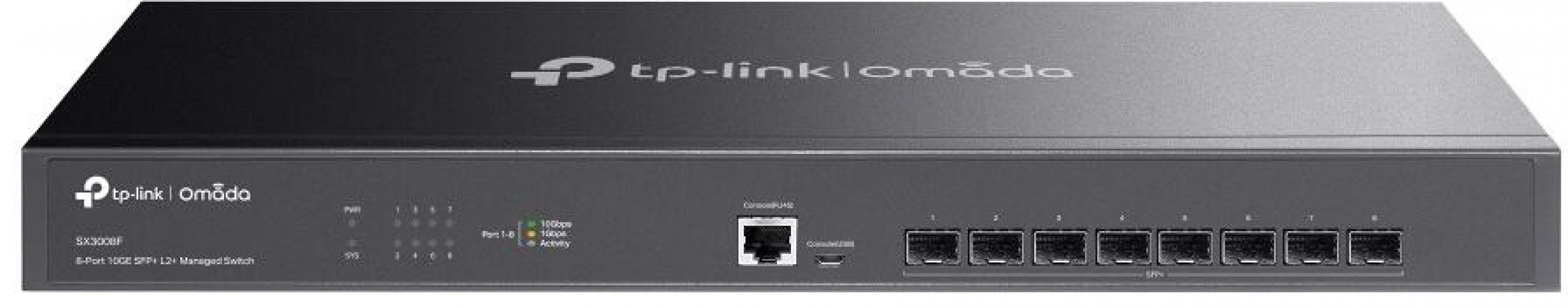 TP-Link Omada 8-Port 10GE SFP+ L2+ Managed Switch (SX3008F)