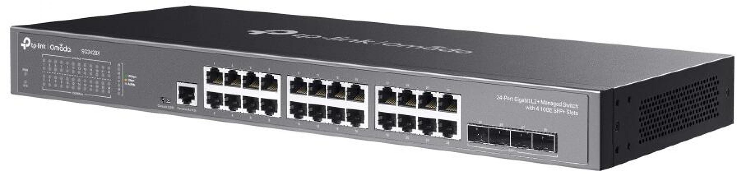 TP-Link Omada 24-Port Gigabit L2+ Managed Switch with 4 10GE SFP+ Slots (SG3428X)