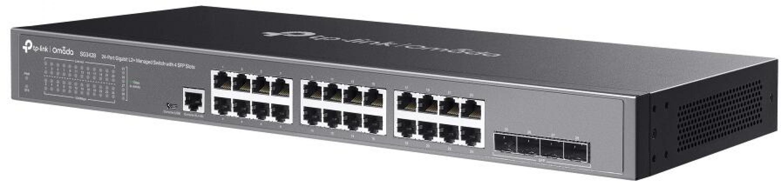 TP-Link Omada 24-Port Gigabit L2+ Managed Switch with 4 SFP Slots (SG3428)